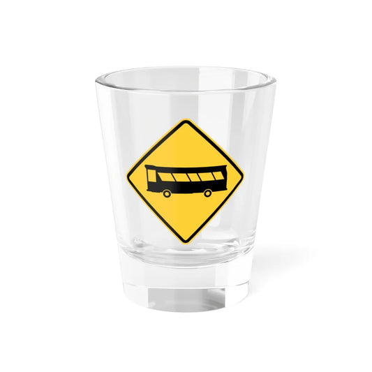 PBOT Road sign W3040 (Oregon) (Road Sign) Shot Glass 1.5oz 1.5oz - Go Mug Yourself