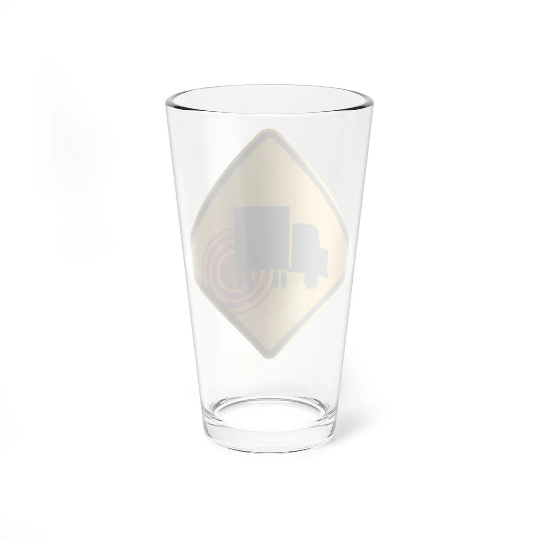 PBOT Road sign W3110 (Oregon) (Road Sign) Pint Glass 16oz - Go Mug Yourself