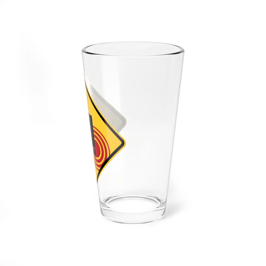 PBOT Road sign W3110 (Oregon) (Road Sign) Pint Glass 16oz - Go Mug Yourself
