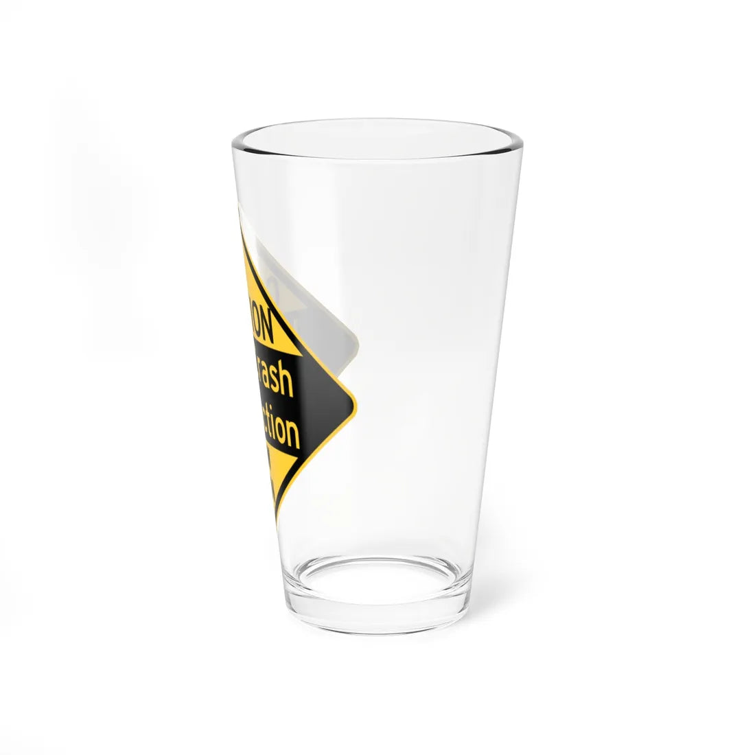 PBOT Road sign W3500 (Oregon) (Road Sign) Pint Glass 16oz - Go Mug Yourself