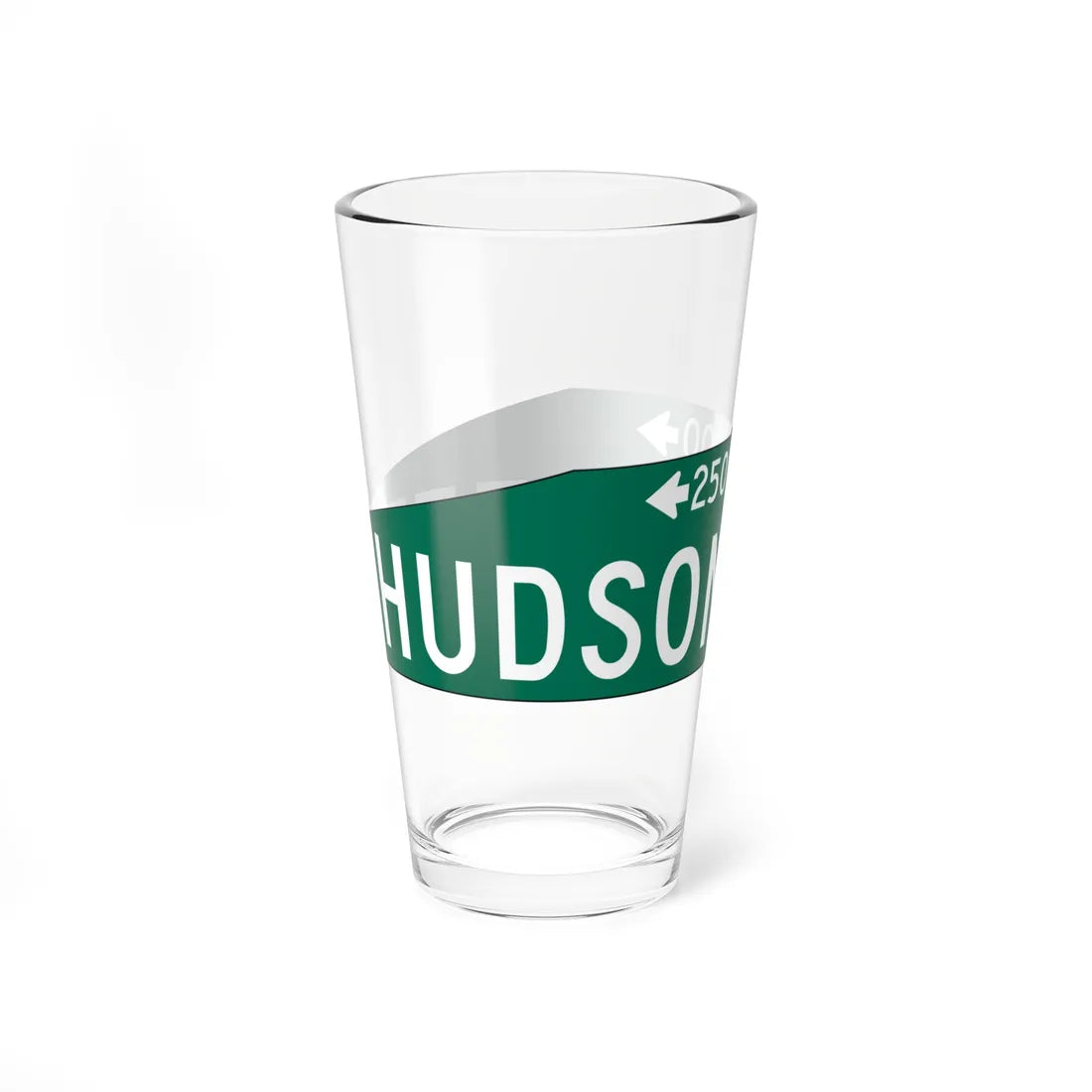 PDOT HUDSON STREET Sign (Pennsylvania) (Road Sign) Pint Glass 16oz - Go Mug Yourself