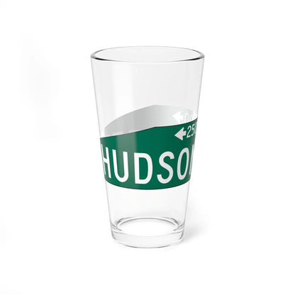 PDOT HUDSON STREET Sign (Pennsylvania) (Road Sign) Pint Glass 16oz - Go Mug Yourself