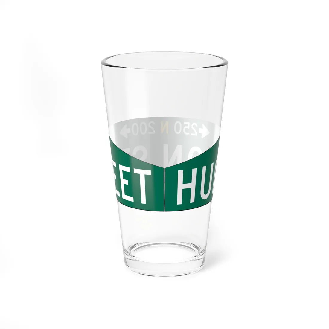 PDOT HUDSON STREET Sign (Pennsylvania) (Road Sign) Pint Glass 16oz - Go Mug Yourself