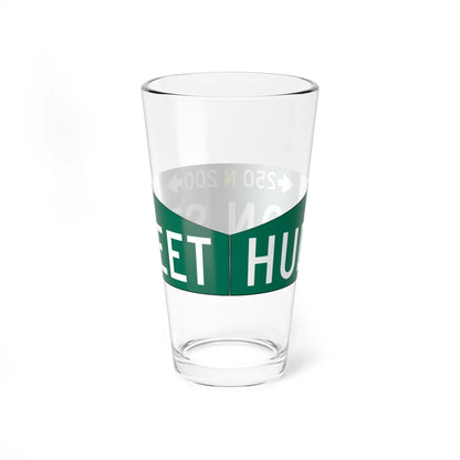 PDOT HUDSON STREET Sign (Pennsylvania) (Road Sign) Pint Glass 16oz - Go Mug Yourself