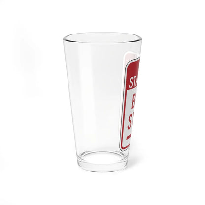 PDOT R7-107S (Pennsylvania) (Road Sign) Pint Glass 16oz - Go Mug Yourself