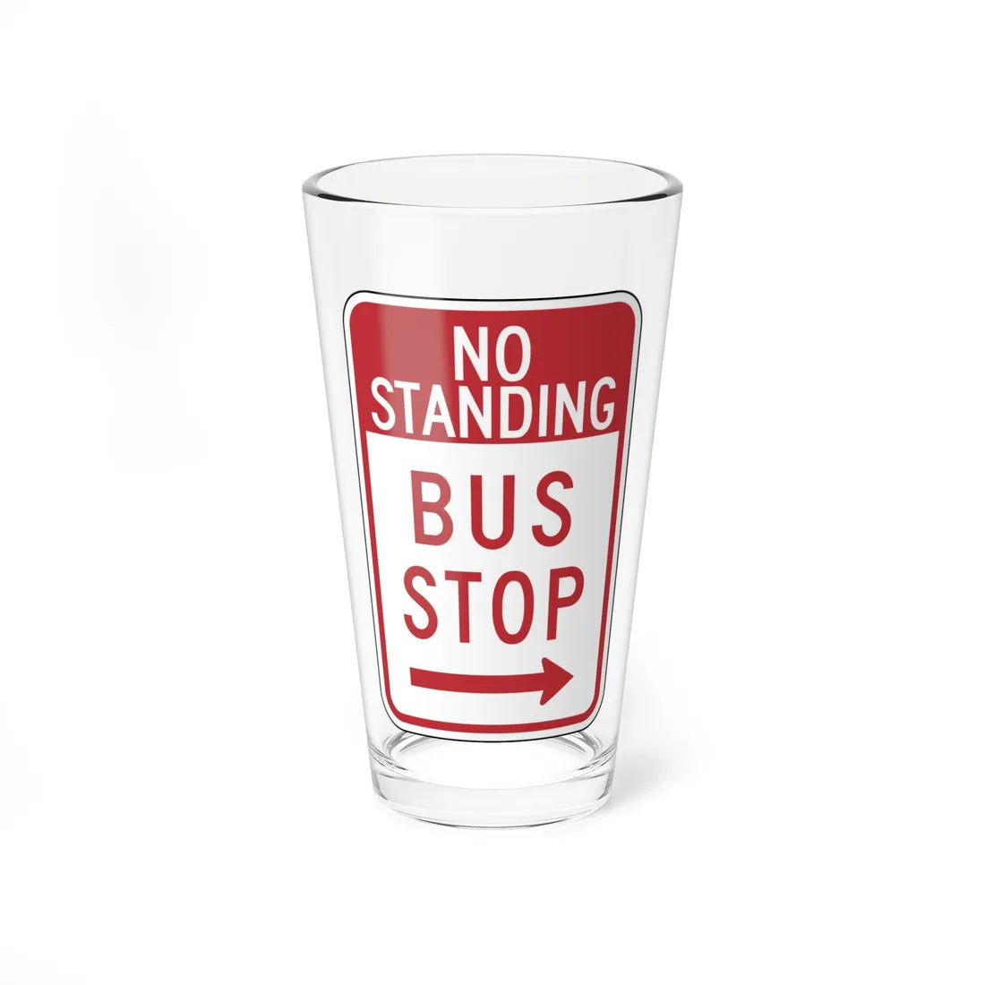 PDOT R7-107S (Pennsylvania) (Road Sign) Pint Glass 16oz - Go Mug Yourself