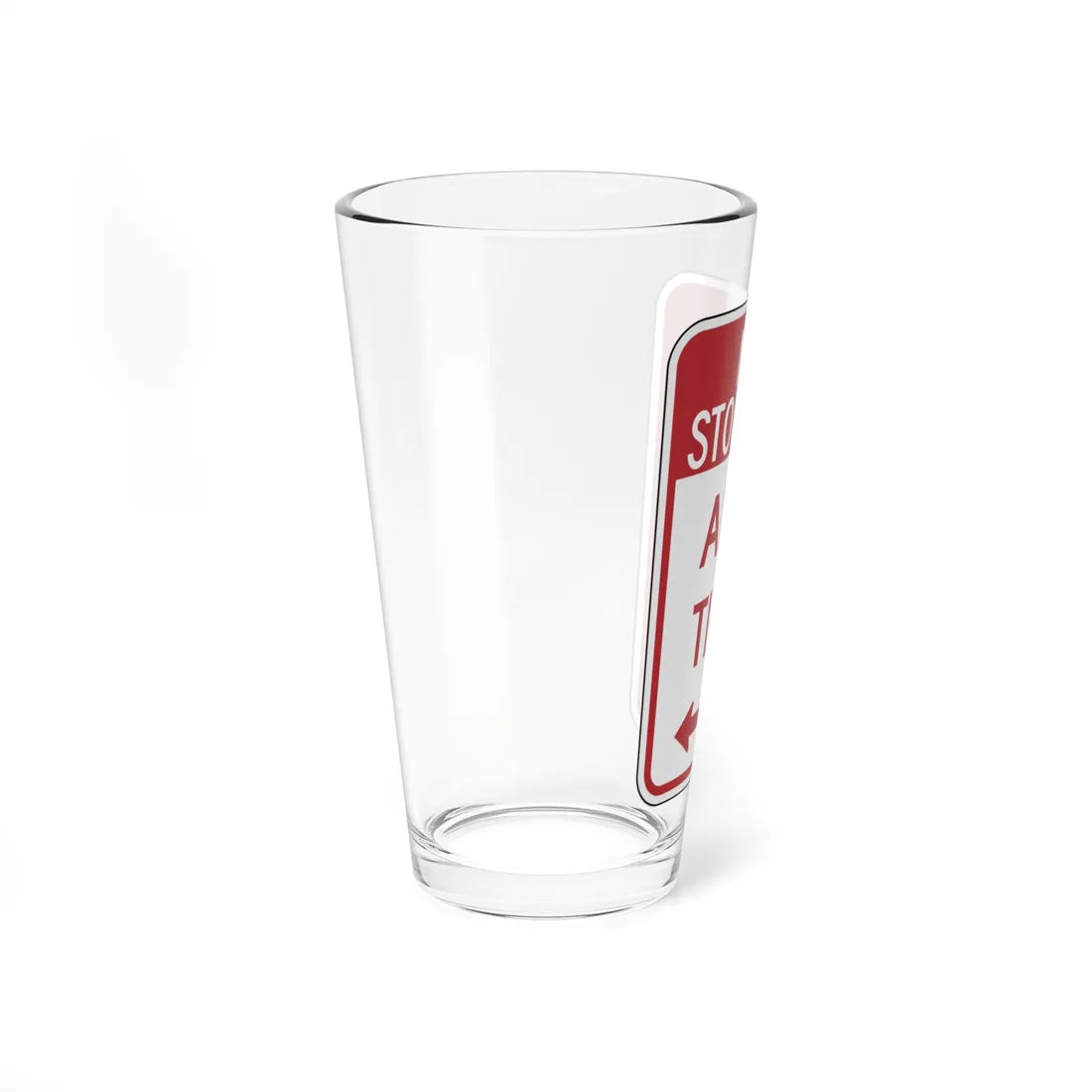 PDOT R7-20 (Pennsylvania) (Road Sign) Pint Glass 16oz - Go Mug Yourself