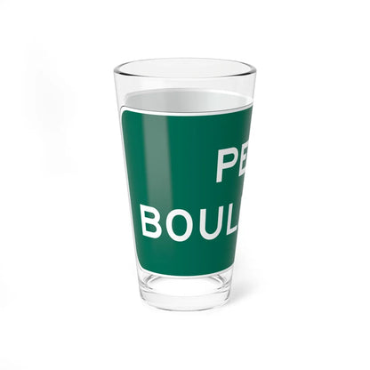 Peña Boulevard (Colorado) (Road Sign) Pint Glss 16oz - Go Mug Yourself