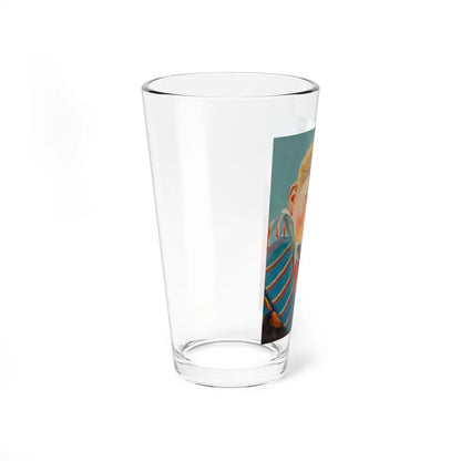 Pea Shooter (Magazine Illustration) Pint Glass 16oz-Go Mug Yourself