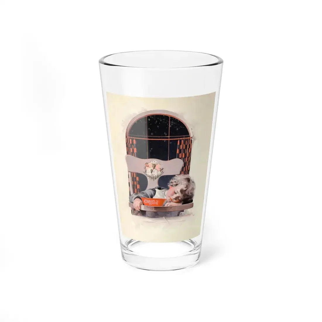 Peace and Plenty, Cream of Wheat ad illustration, 1923 (Magazine Illustration) Pint Glass 16oz 16oz - Go Mug Yourself