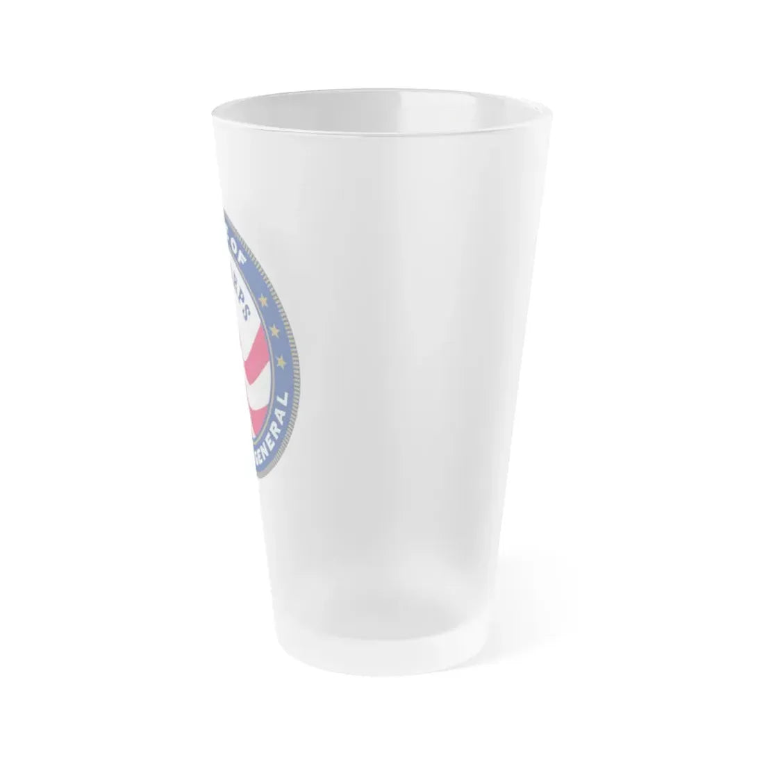 Peace Corps Office of Inspector General - Frosted Pint Glass 16oz - Go Mug Yourself