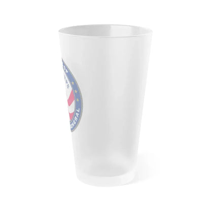 Peace Corps Office of Inspector General - Frosted Pint Glass 16oz - Go Mug Yourself