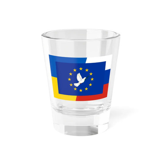 Peace dove Ukraine Russia Europe (Ukraine) Shot Glass 1.5oz 1.5oz - Go Mug Yourself