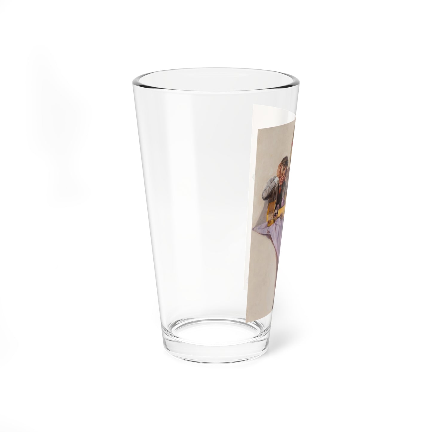 Peace on Earth, Good Will to Men (Magazine Illustration) Pint Glass 16oz-Go Mug Yourself