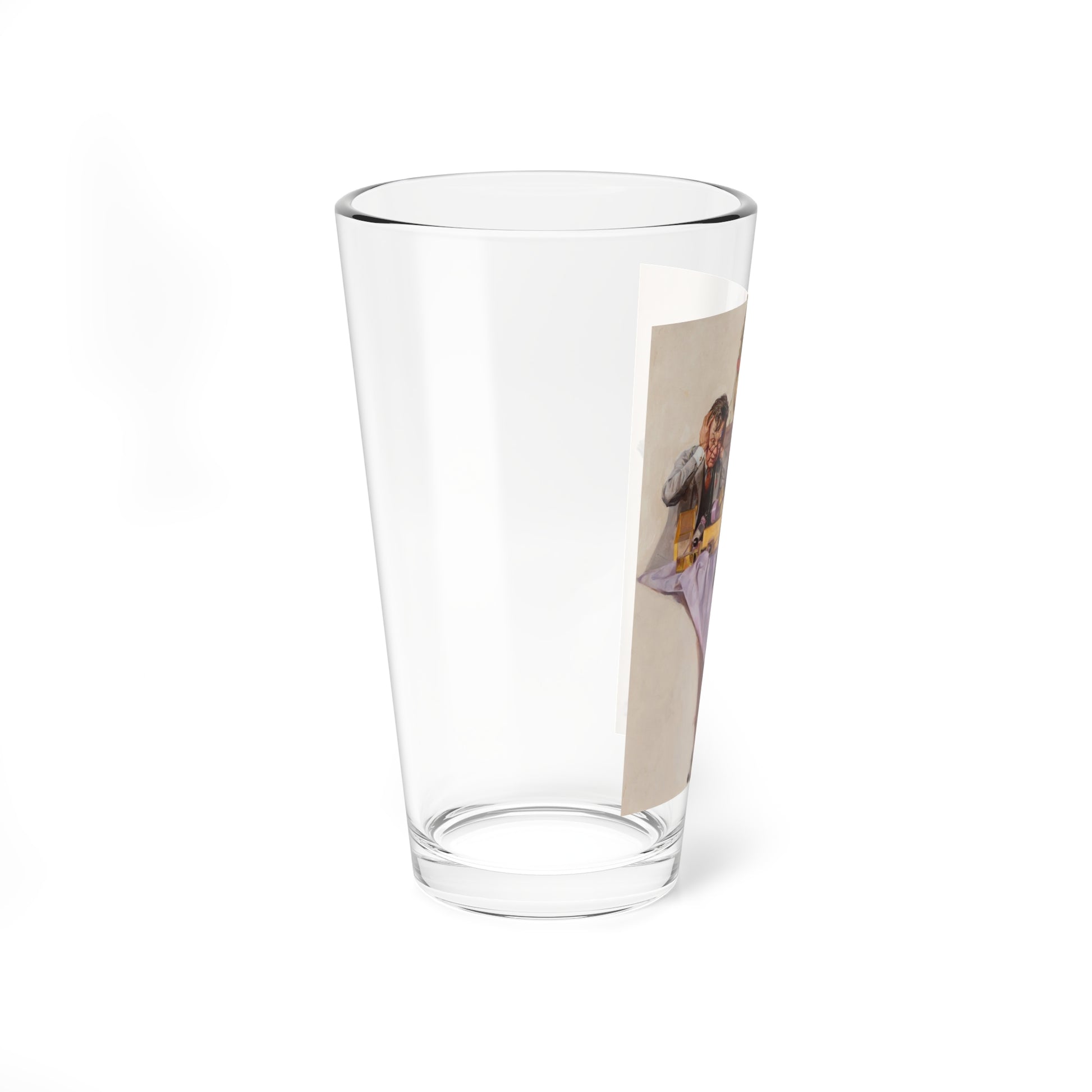 Peace on Earth, Good Will to Men (Magazine Illustration) Pint Glass 16oz-Go Mug Yourself