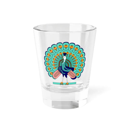 Peacock symbol Burma (Myanmar) (Coat of Arms) Shot Glass 1.5oz 1.5oz - Go Mug Yourself