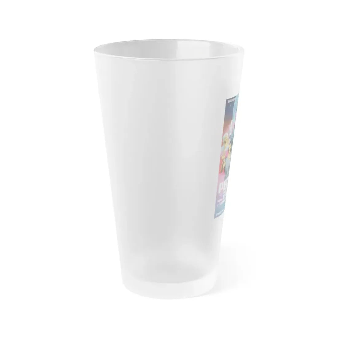 PECADOR THE BLACK MASKED MAN VS PROFESSOR LOCO AND THE INVASION FROM ANOTHER GALAXY Movie Poster - Frosted Pint Glass 16oz - Go Mug Yourself