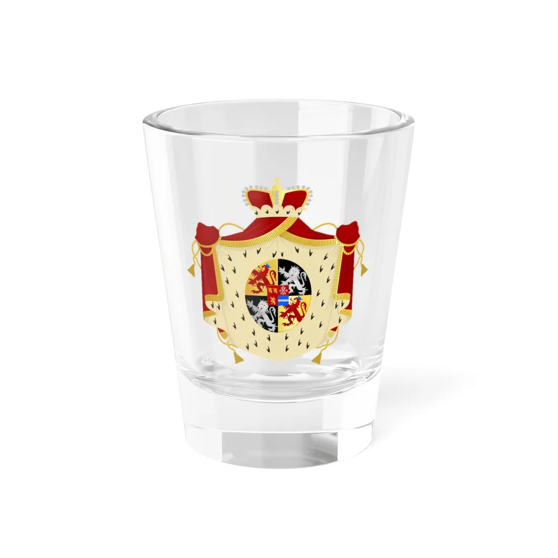 Pecq wapen (Belgium) (Coat of Arms) Shot Glass 1.5oz 1.5oz - Go Mug Yourself