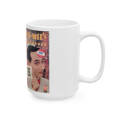 PEE WEES PLAYHOUSE LUAU FOR TWO (VHS COVER) - White Coffee Mug - Go Mug Yourself