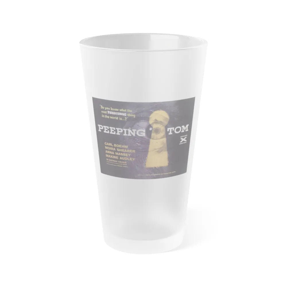 PEEPING TOM 1960 Movie Poster - Frosted Pint Glass 16oz-16oz-Frosted-Go Mug Yourself