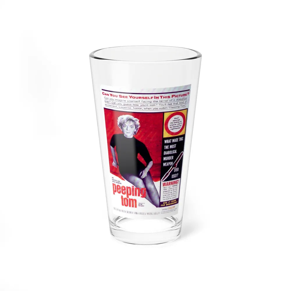 PEEPING TOM (2) 1960 Movie Poster - Pint Glass 16oz-16oz-Go Mug Yourself