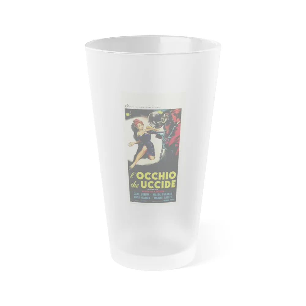 PEEPING TOM (ITALIAN) 1960 Movie Poster - Frosted Pint Glass 16oz-16oz-Frosted-Go Mug Yourself