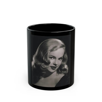 Peggy Cummins #07 (Vintage Female Icon) Black Coffee Mug-11oz-Go Mug Yourself