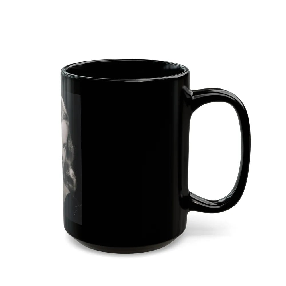 Peggy Cummins #07 (Vintage Female Icon) Black Coffee Mug-Go Mug Yourself