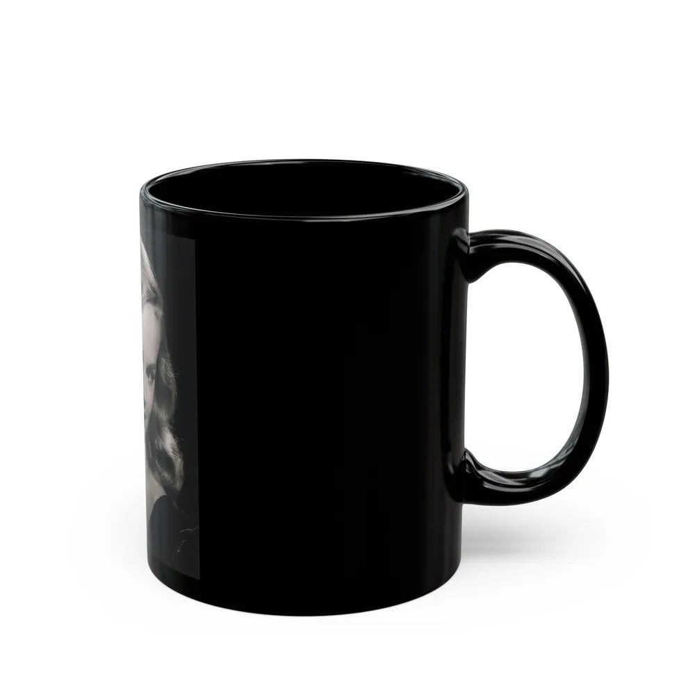 Peggy Cummins #07 (Vintage Female Icon) Black Coffee Mug-Go Mug Yourself