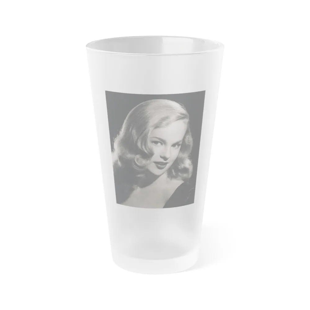 Peggy Cummins #07 (Vintage Female Icon) Frosted Pint Glass 16oz-16oz-Frosted-Go Mug Yourself