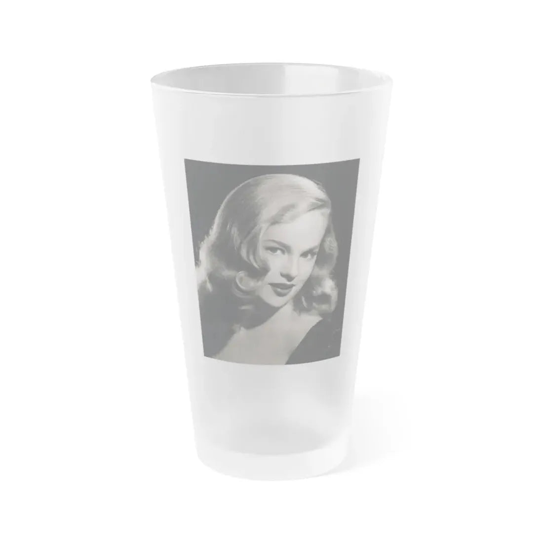 Peggy Cummins #07 (Vintage Female Icon) Frosted Pint Glass 16oz 16oz Frosted - Go Mug Yourself