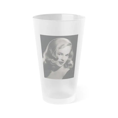 Peggy Cummins #07 (Vintage Female Icon) Frosted Pint Glass 16oz 16oz Frosted - Go Mug Yourself