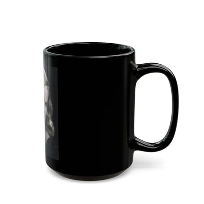 Peggy Cummins #071 (Vintage Female Icon) Black Coffee Mug-Go Mug Yourself