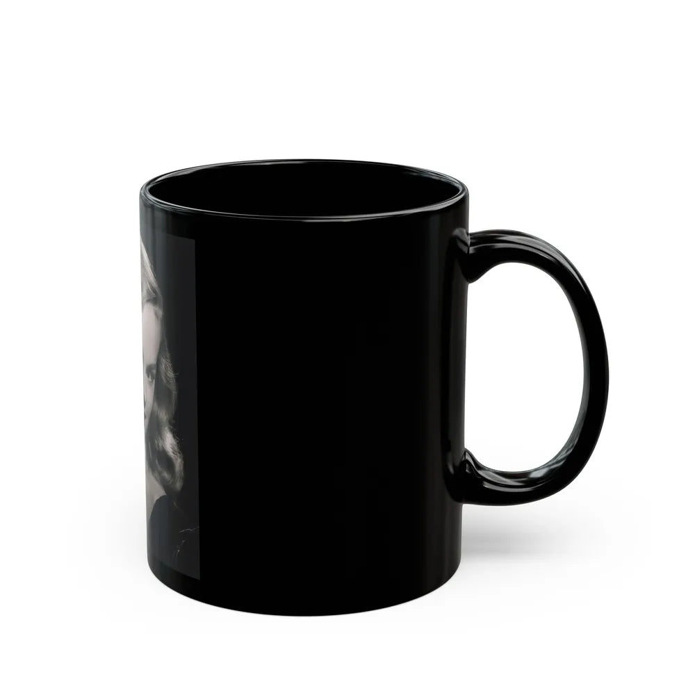 Peggy Cummins #071 (Vintage Female Icon) Black Coffee Mug-Go Mug Yourself