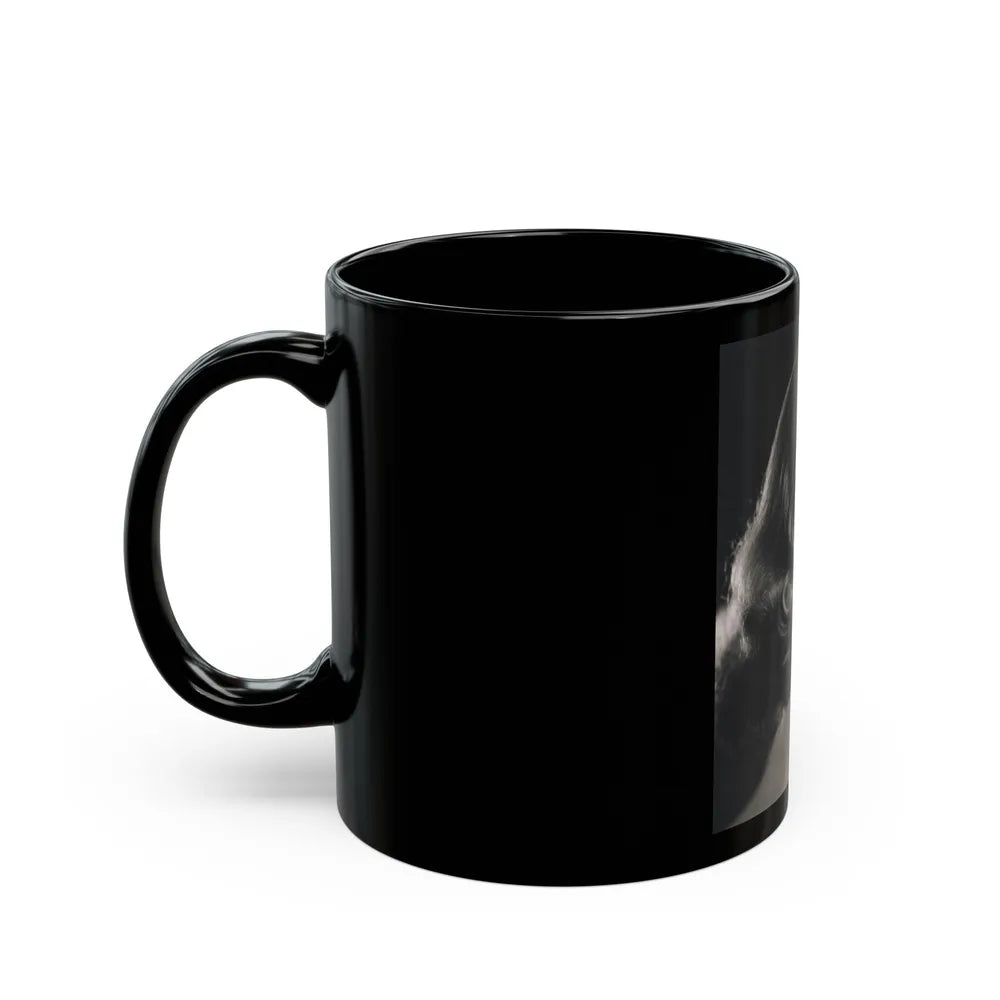 Peggy Cummins #071 (Vintage Female Icon) Black Coffee Mug-Go Mug Yourself