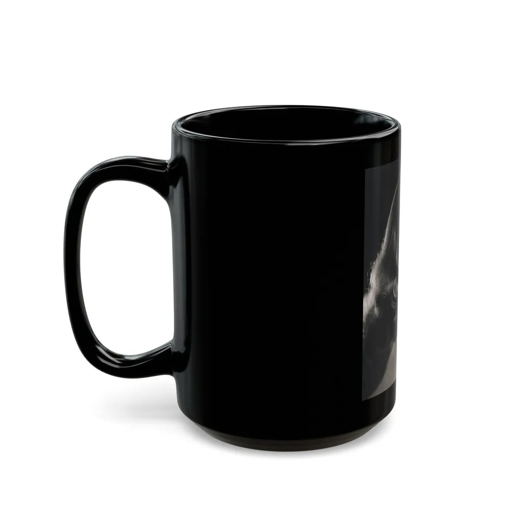 Peggy Cummins #071 (Vintage Female Icon) Black Coffee Mug-Go Mug Yourself