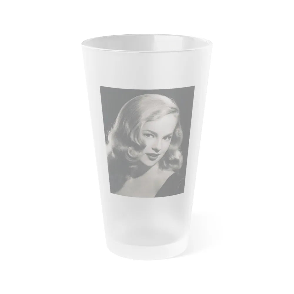 Peggy Cummins #071 (Vintage Female Icon) Frosted Pint Glass 16oz-16oz-Frosted-Go Mug Yourself