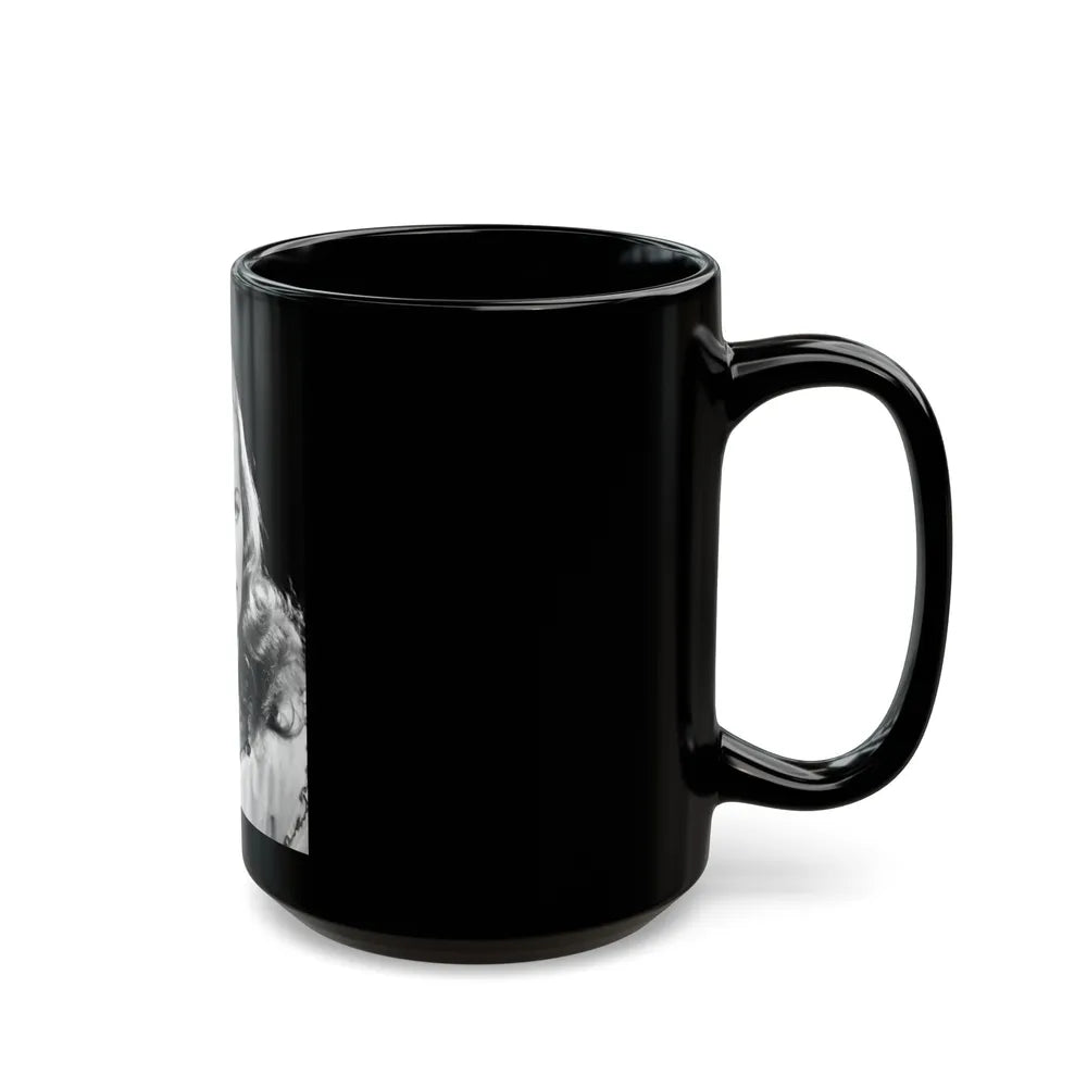 Peggy Cummins #08 (Vintage Female Icon) Black Coffee Mug-Go Mug Yourself