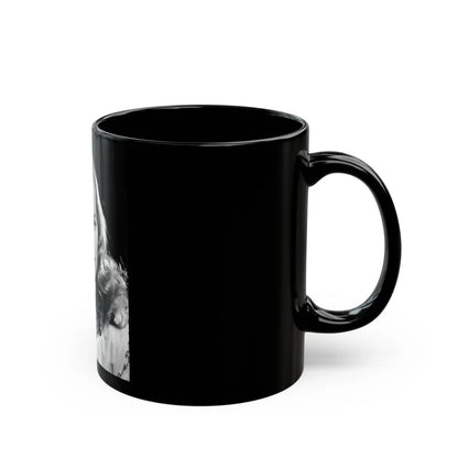 Peggy Cummins #08 (Vintage Female Icon) Black Coffee Mug-Go Mug Yourself