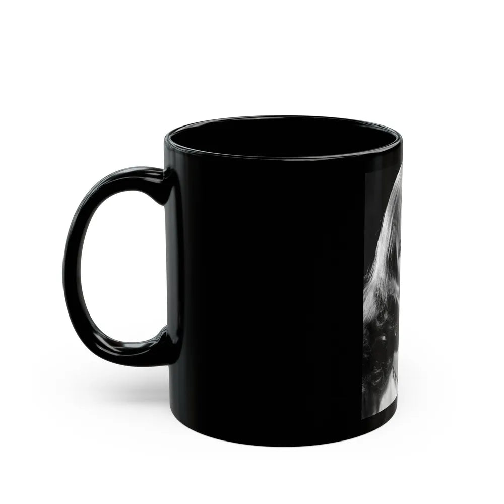 Peggy Cummins #08 (Vintage Female Icon) Black Coffee Mug-Go Mug Yourself