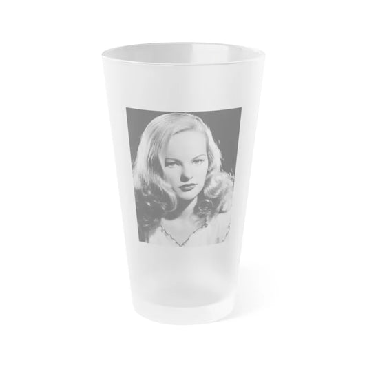 Peggy Cummins #08 (Vintage Female Icon) Frosted Pint Glass 16oz-16oz-Frosted-Go Mug Yourself