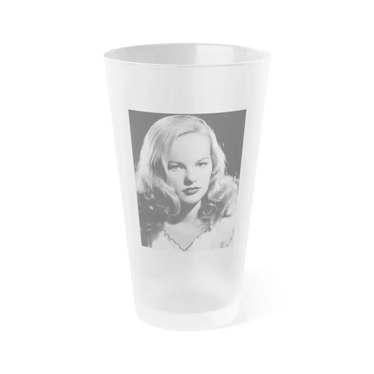 Peggy Cummins #08 (Vintage Female Icon) Frosted Pint Glass 16oz 16oz Frosted - Go Mug Yourself