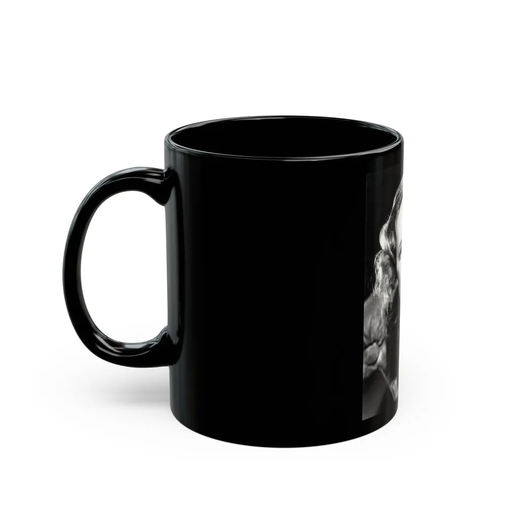 Peggy Cummins #09 (Vintage Female Icon) Black Coffee Mug-Go Mug Yourself