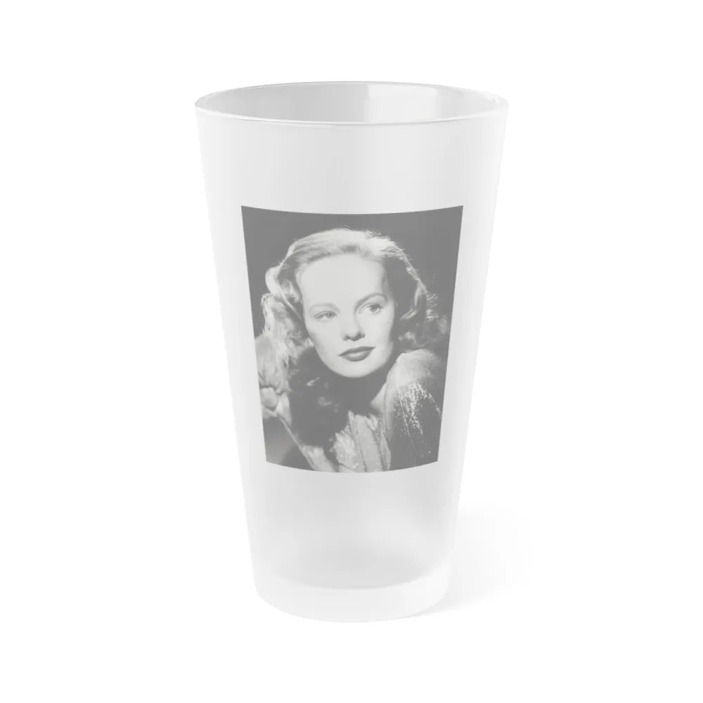 Peggy Cummins #09 (Vintage Female Icon) Frosted Pint Glass 16oz-16oz-Frosted-Go Mug Yourself