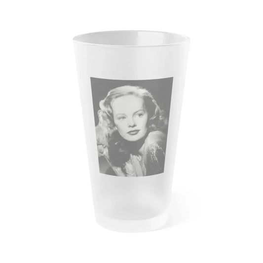Peggy Cummins #09 (Vintage Female Icon) Frosted Pint Glass 16oz 16oz Frosted - Go Mug Yourself