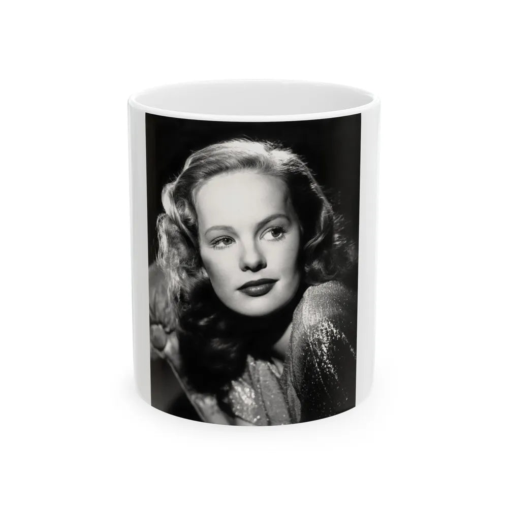 Peggy Cummins #09 (Vintage Female Icon) White Coffee Mug-11oz-Go Mug Yourself