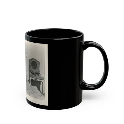 Peggy Cummins #12 (Vintage Female Icon) Black Coffee Mug-Go Mug Yourself