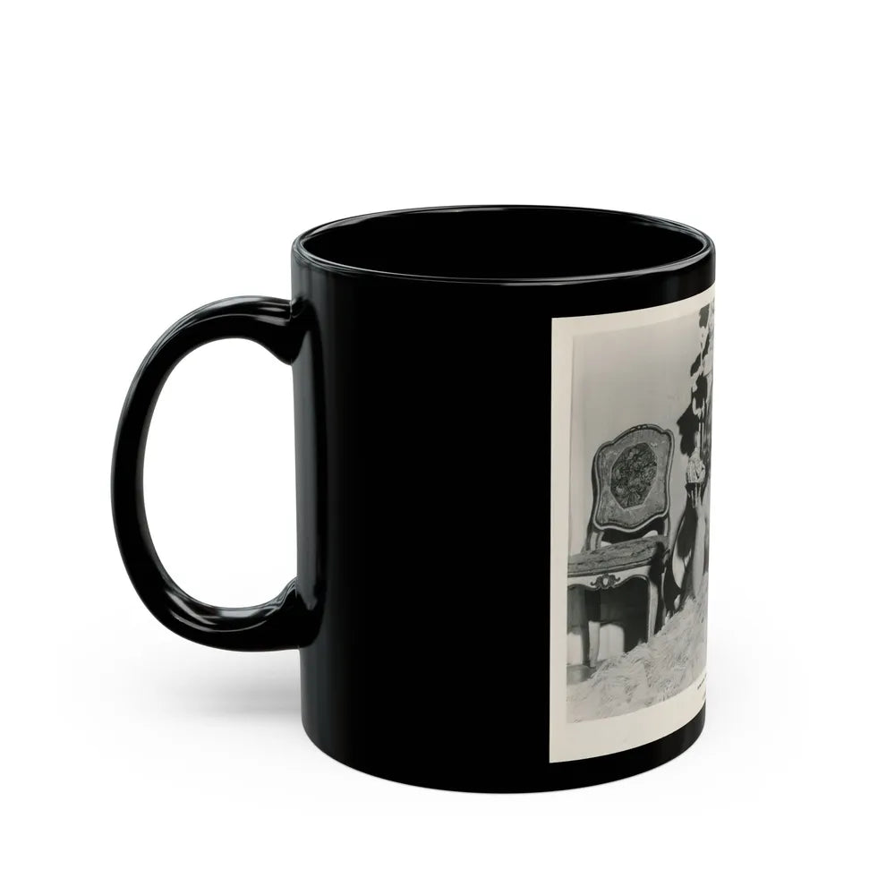 Peggy Cummins #12 (Vintage Female Icon) Black Coffee Mug-Go Mug Yourself