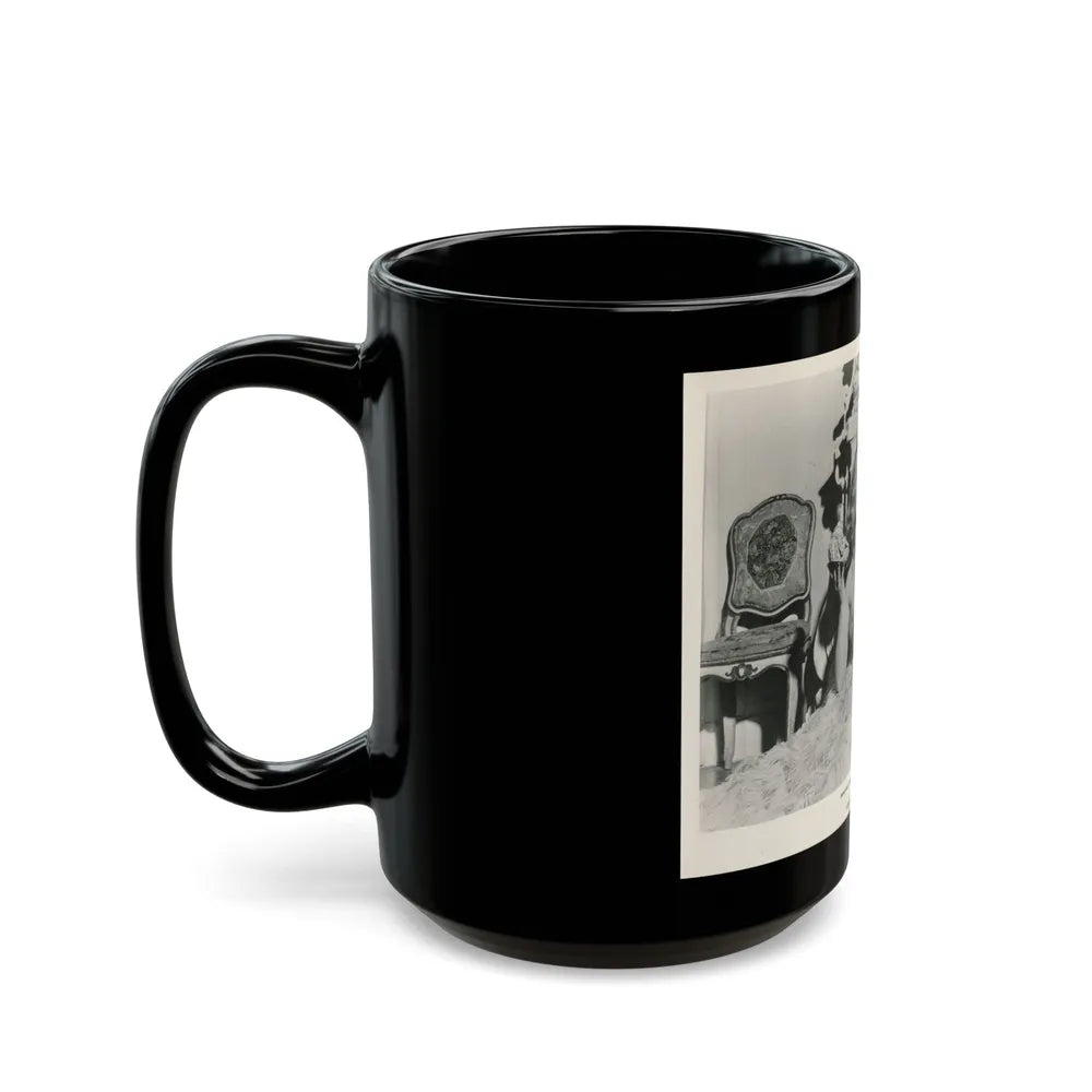 Peggy Cummins #12 (Vintage Female Icon) Black Coffee Mug-Go Mug Yourself