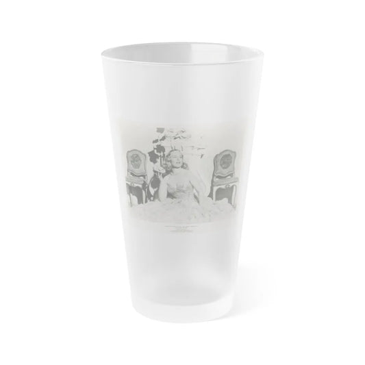 Peggy Cummins #12 (Vintage Female Icon) Frosted Pint Glass 16oz-16oz-Frosted-Go Mug Yourself